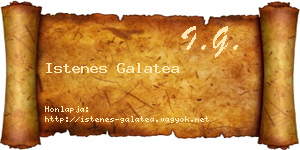 Istenes Galatea névjegykártya